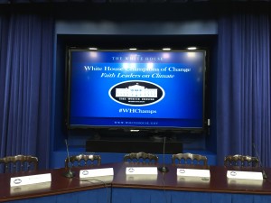 White House Climate Faith Leaders, Champions of Changer Event, July 20, 2015, Eisenhower Executive Office Building, South Court Auditorium.