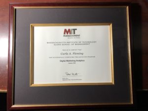 MIT Certificate. Photo Credit: Carla A. Fleming.